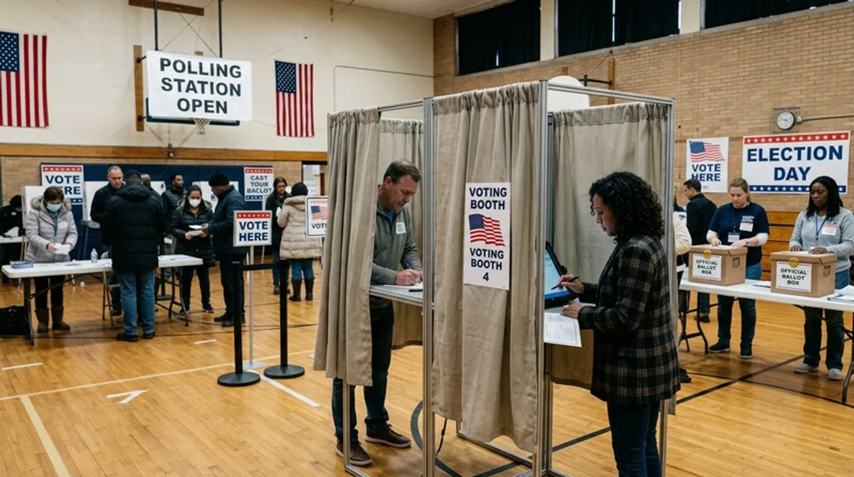 American voters at polling stations — 2026 midterm outlook