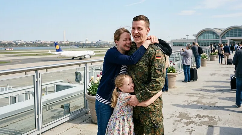 Military family reunion in Alaska AK-AL congressional district